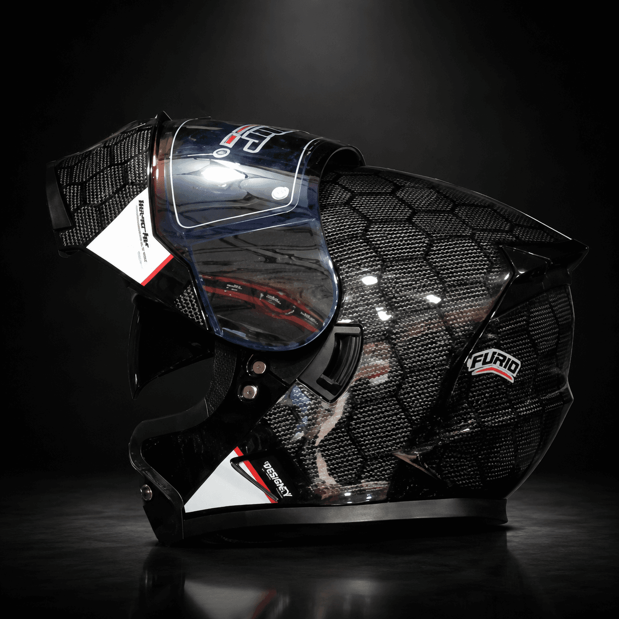 Furio - Carbon Modular motorcycle helmet