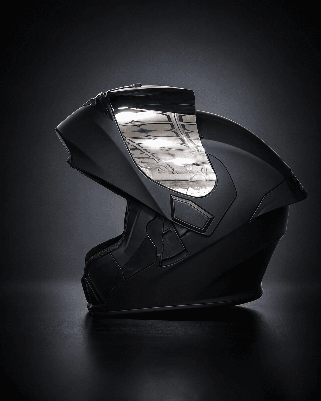 Stealth Chrome - Adventure Helmet motorcycle helmet