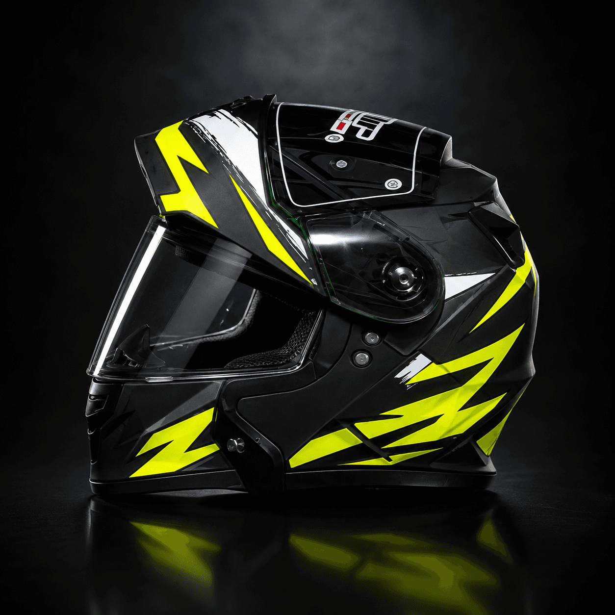 Neon Lightning - Modular Helmet motorcycle helmet