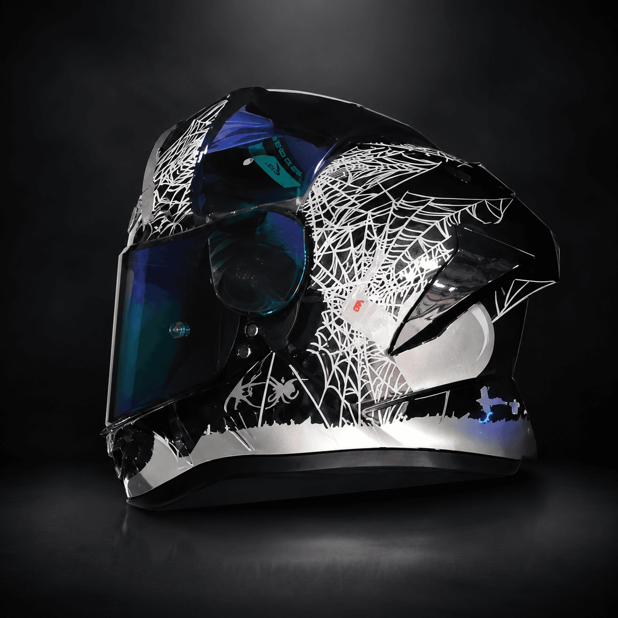 Spider Web - Iridescent Full Face motorcycle helmet