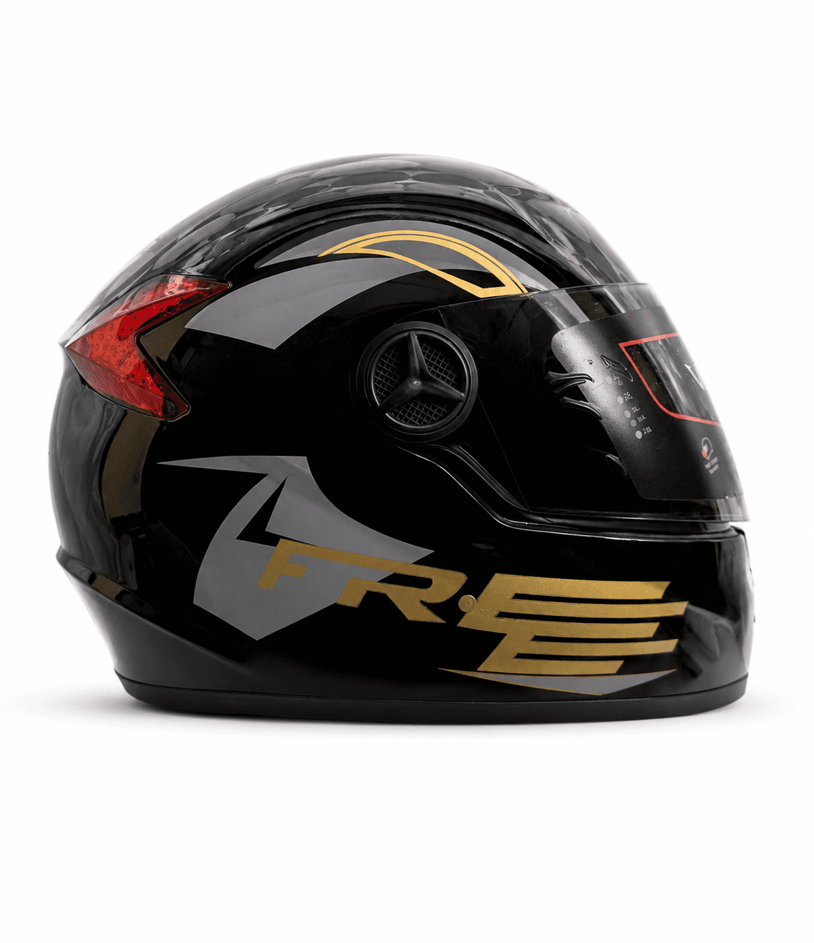 Vector Full Face - Gold Silver motorcycle helmet