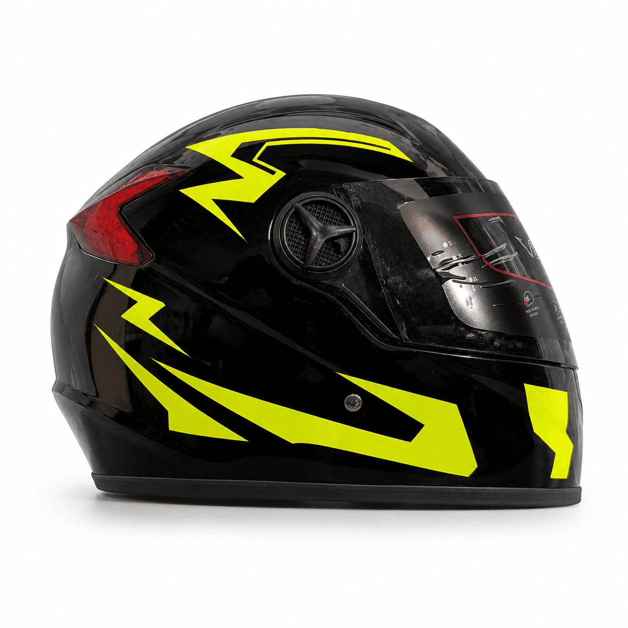 Vector Full Face - Neon Yellow Lightning motorcycle helmet